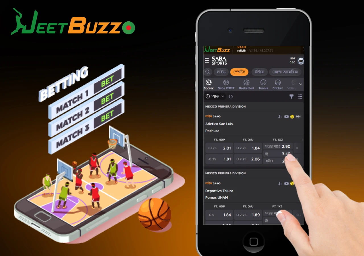 Brief instructions for making your first bet on JeetBuzz