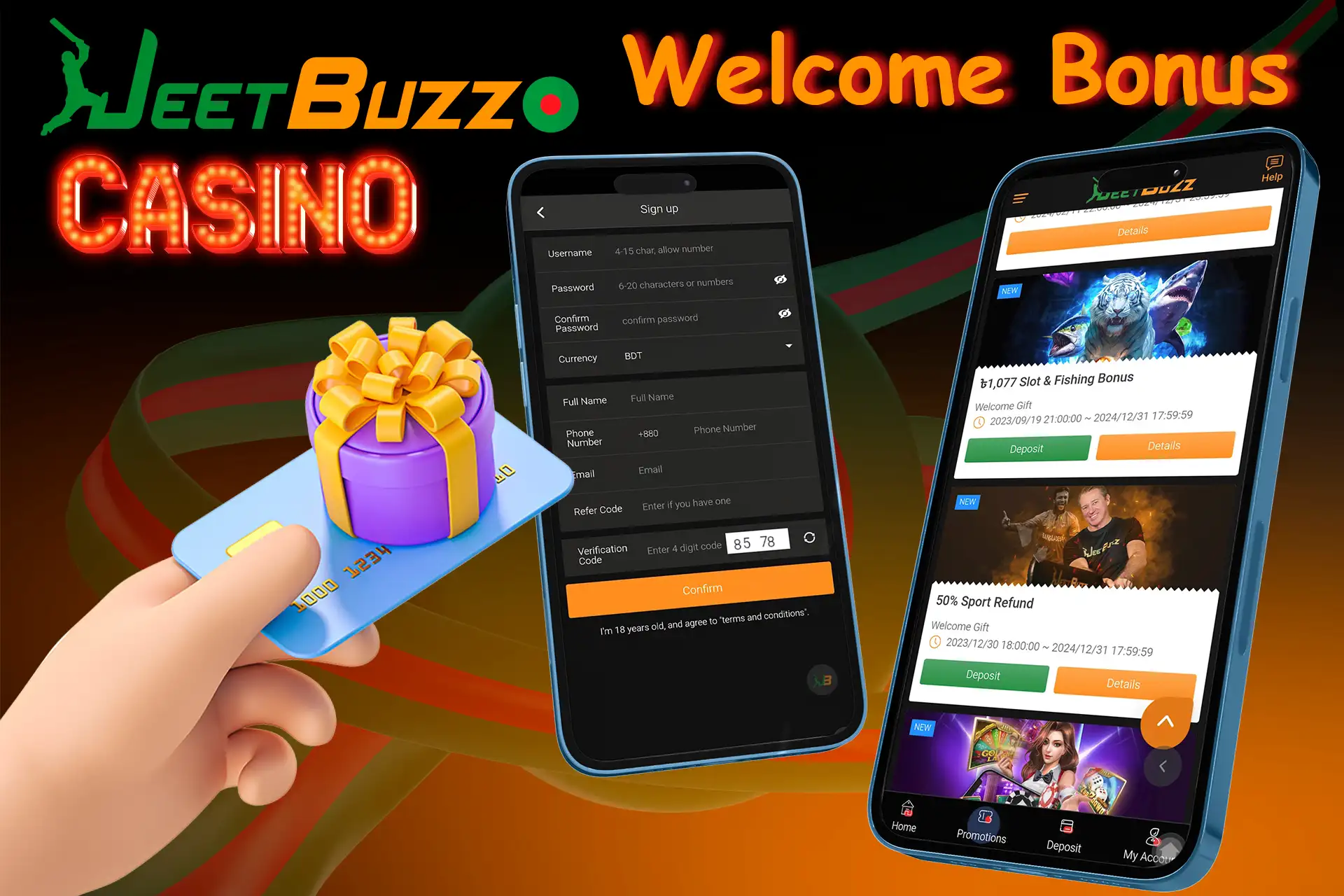 JeetBuzz welcome bonus: instructions for receiving