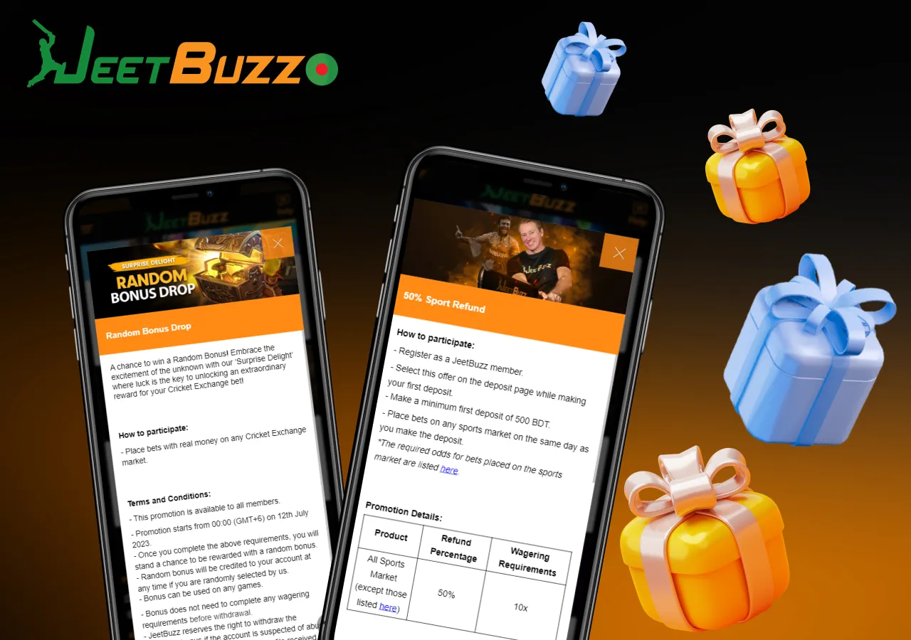 JeetBuzz offers bonus offers specially designed for sports and cricket lovers