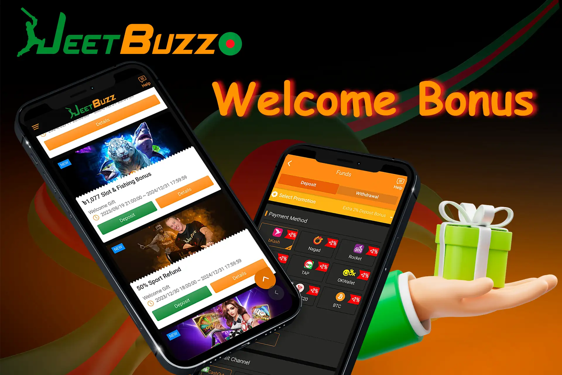 steps required to claim JeetBuzz welcome bonus